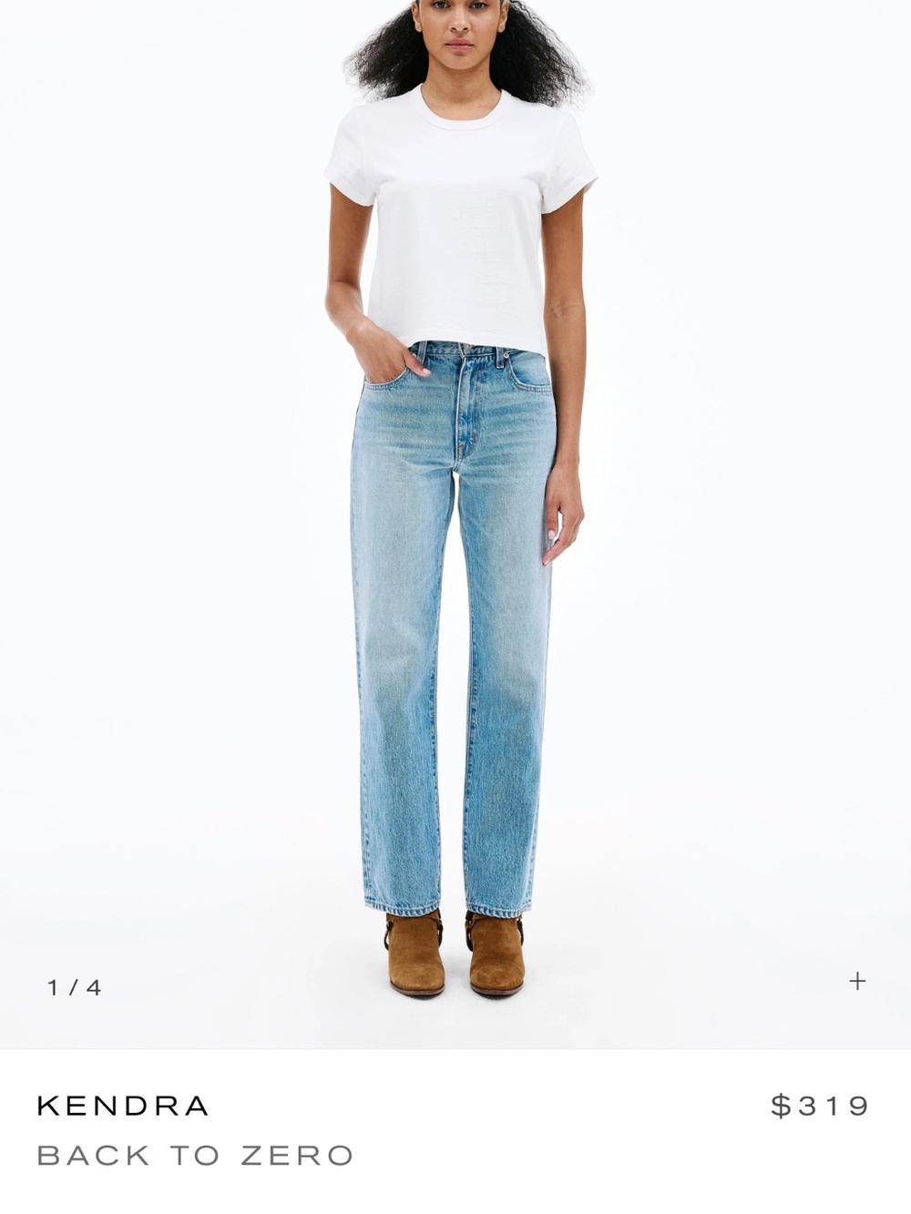 SLVRLAKE Light Blue Straight Leg Jeans